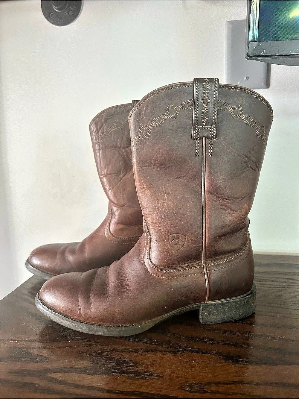 Ariat Heritage Roper Western cowboy Boot Western Boots Brown US 7.5 B